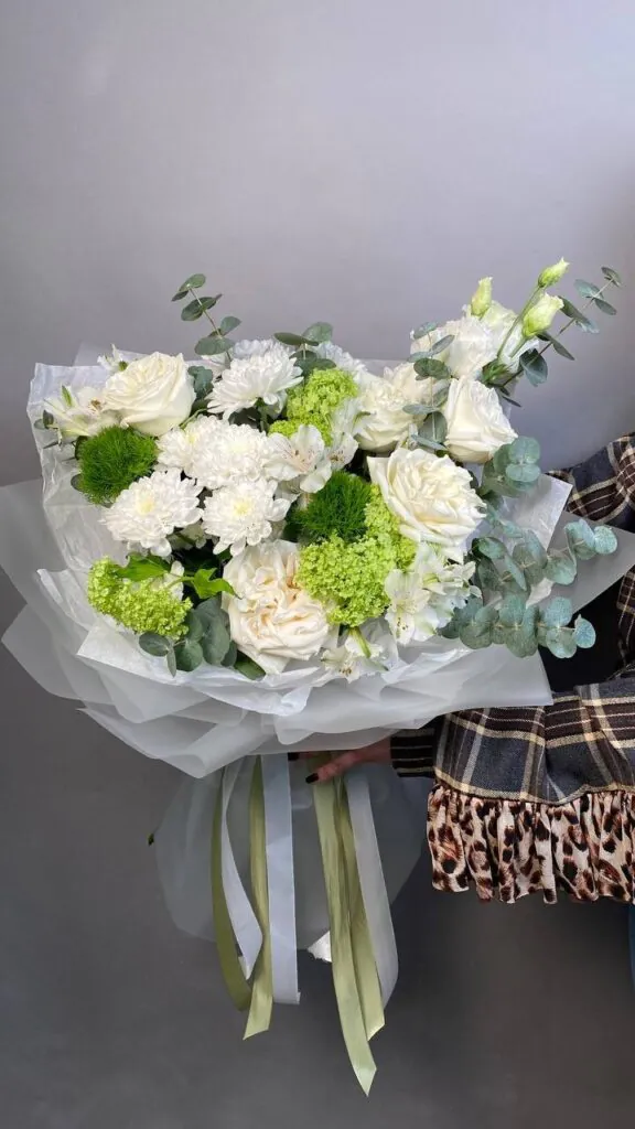 Букет "White & Green"