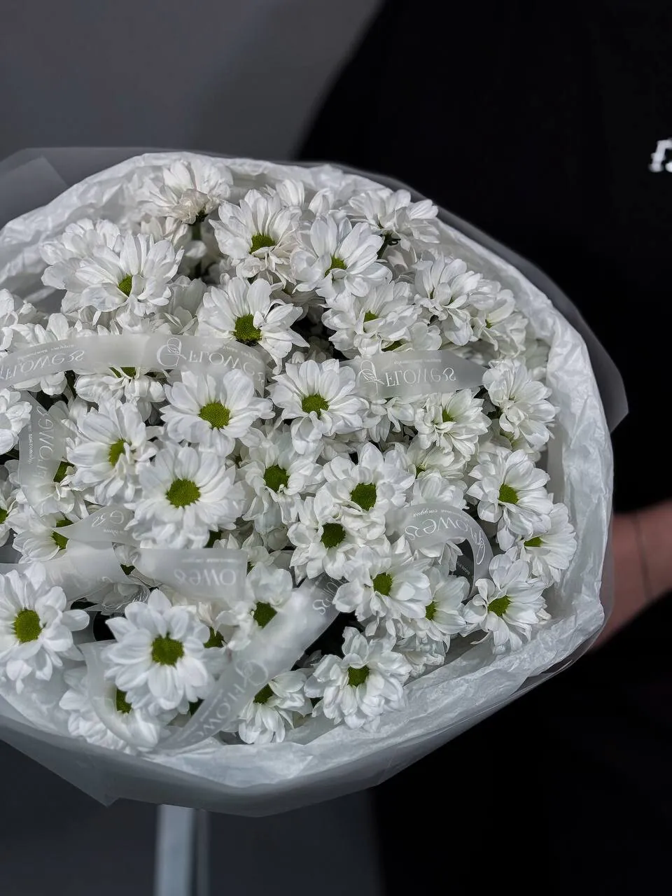 Монобукет из хризантем ромашка