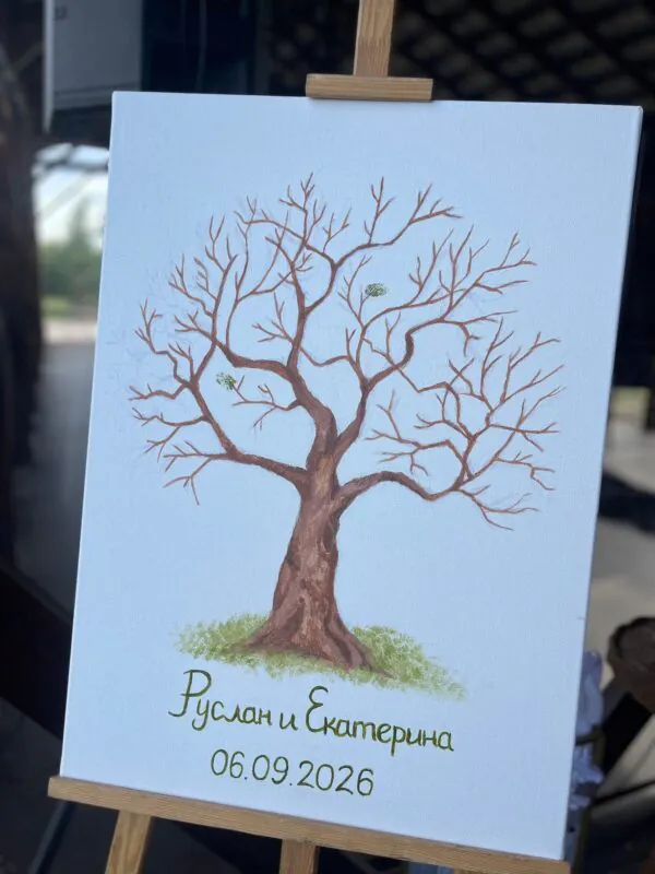 Свадьба в «Истоке» — лесной стиль со мхом, оформление G Flowers — фото 14