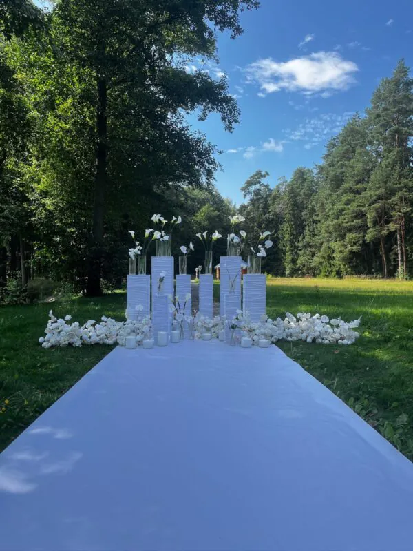 Свадьба в «Мирном» — белые каллы, оформление G Flowers — фото 2