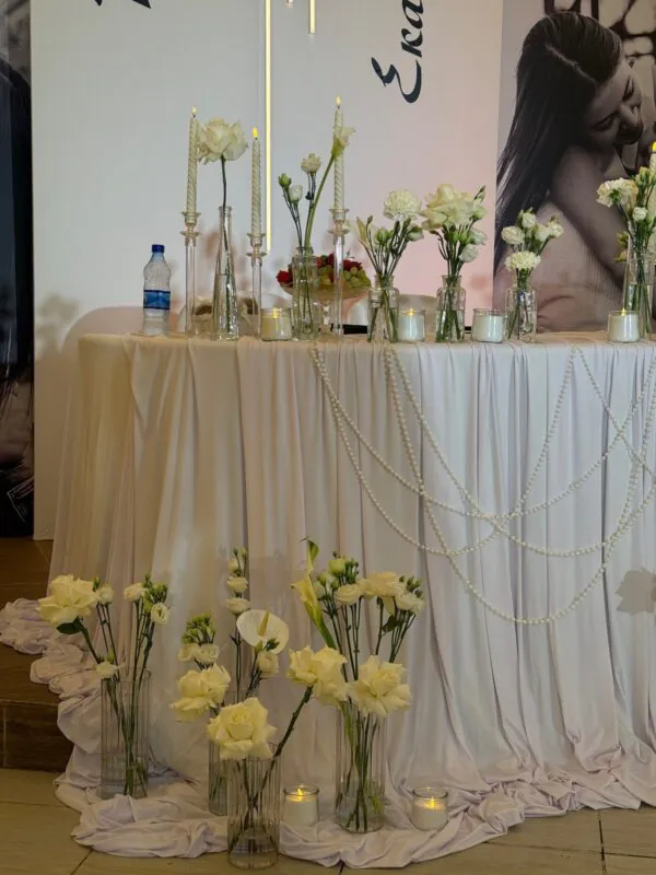 Свадьба в «Мирном» — белые каллы, оформление G Flowers — фото 10