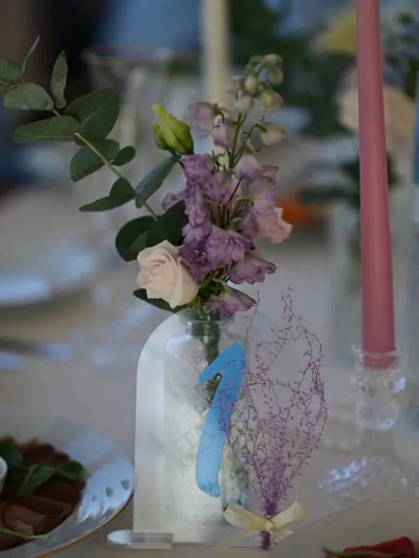 Свадьба в «Звезде Юга» — лаванда и голубой, оформление G Flowers — фото 14