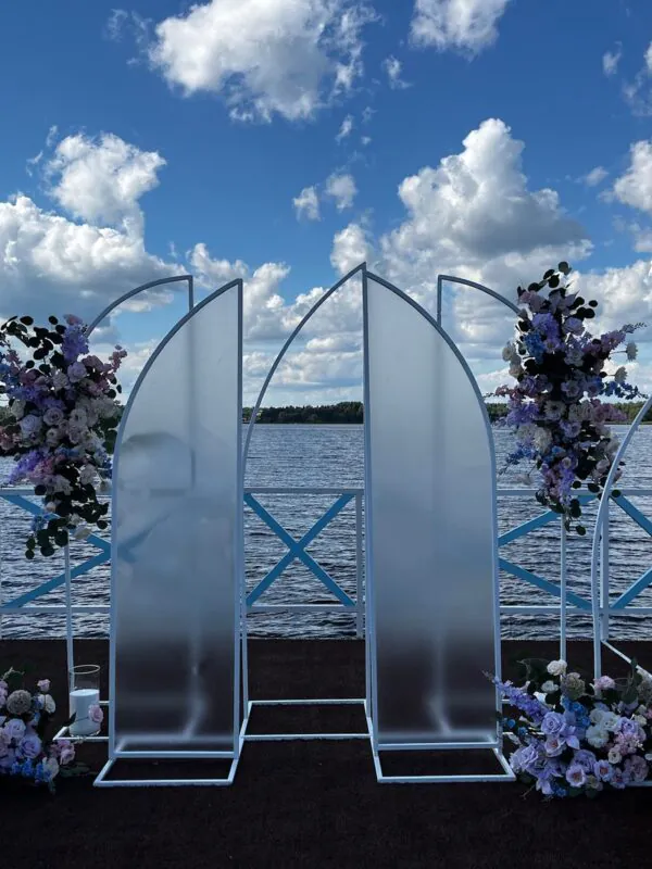 Свадьба в «Звезде Юга» — лаванда и голубой, оформление G Flowers — фото 15