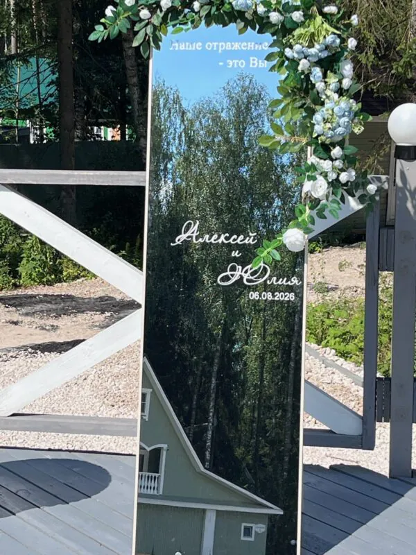 Свадьба в «Звезде Юга» (сфера) — синий и белый, оформление G Flowers — фото 2